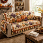 Autumn Pumpkin Bouquet Sofa Cover