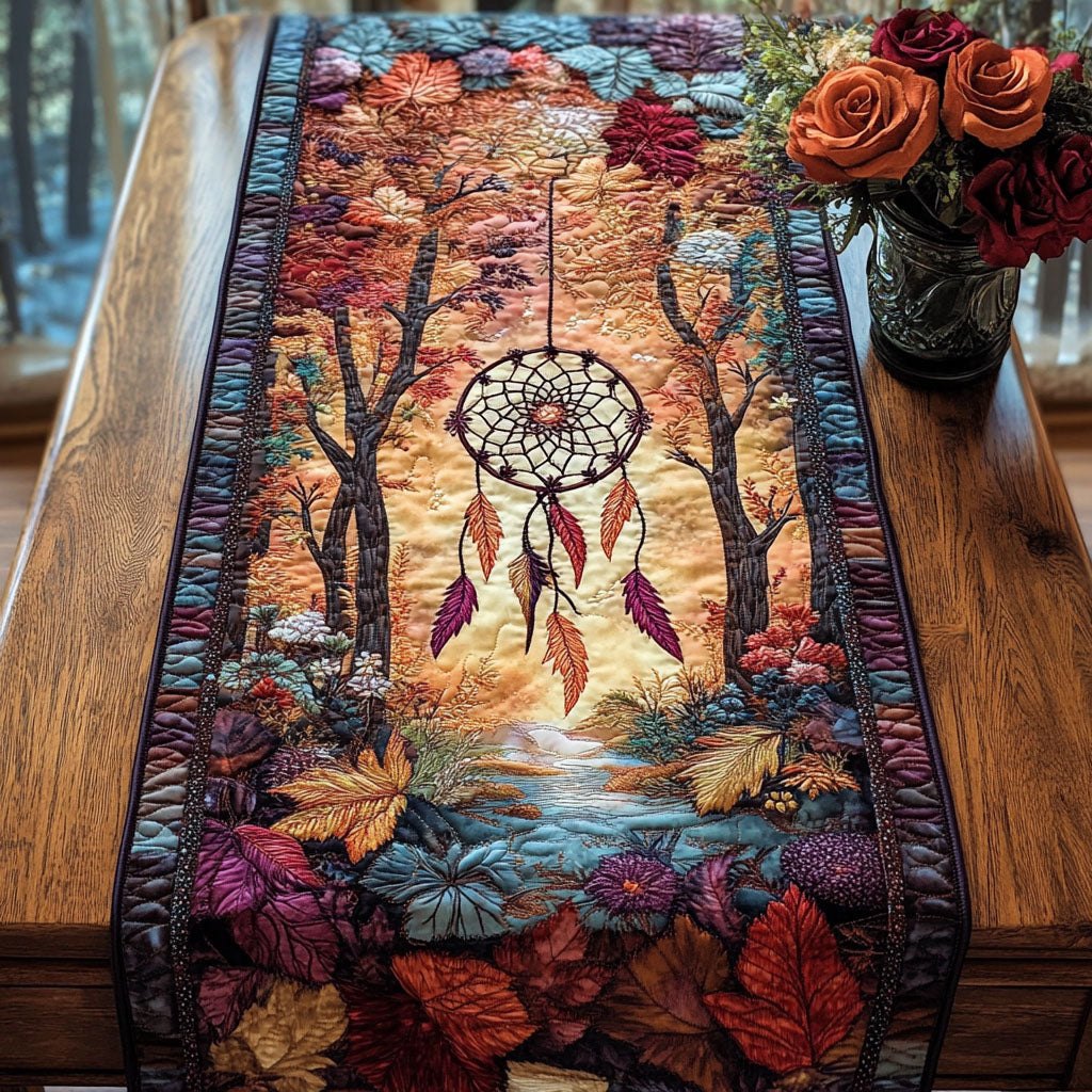 Dreamcatcher in the Autumn Forest Table Runner