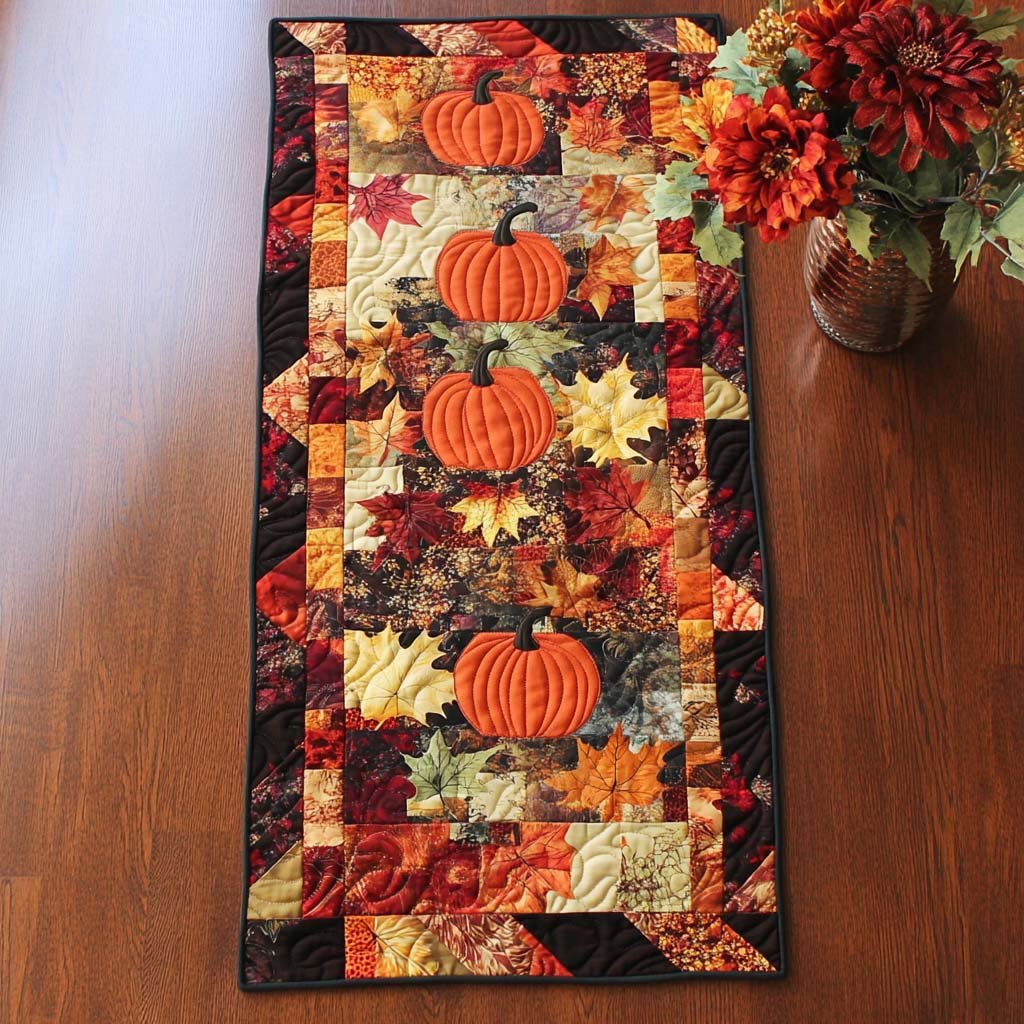 Autumn Spice Joy Table Runner