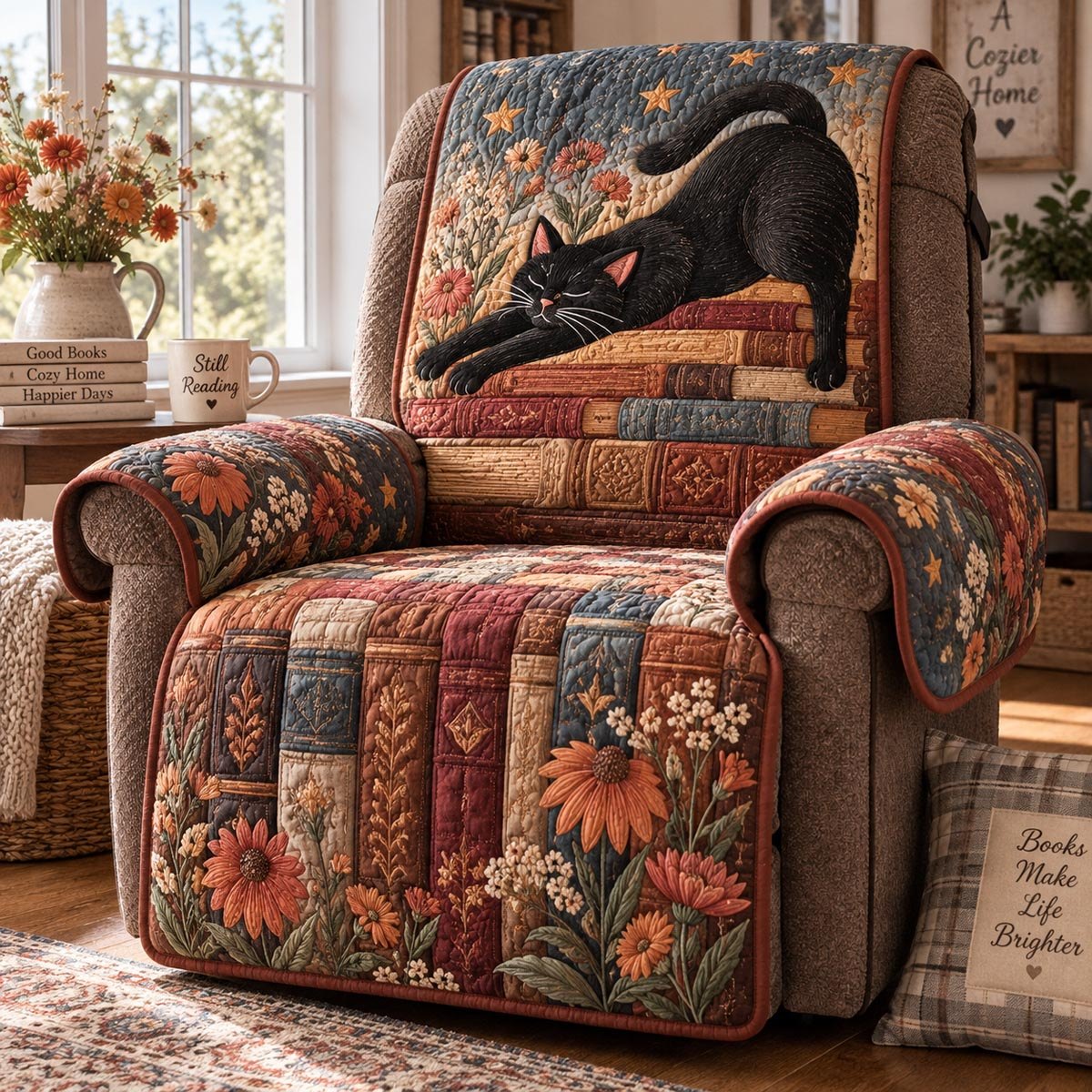 Autumn Storytime Cat Sofa Cover