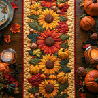 Autumn Sunflower Harvest Table Runner