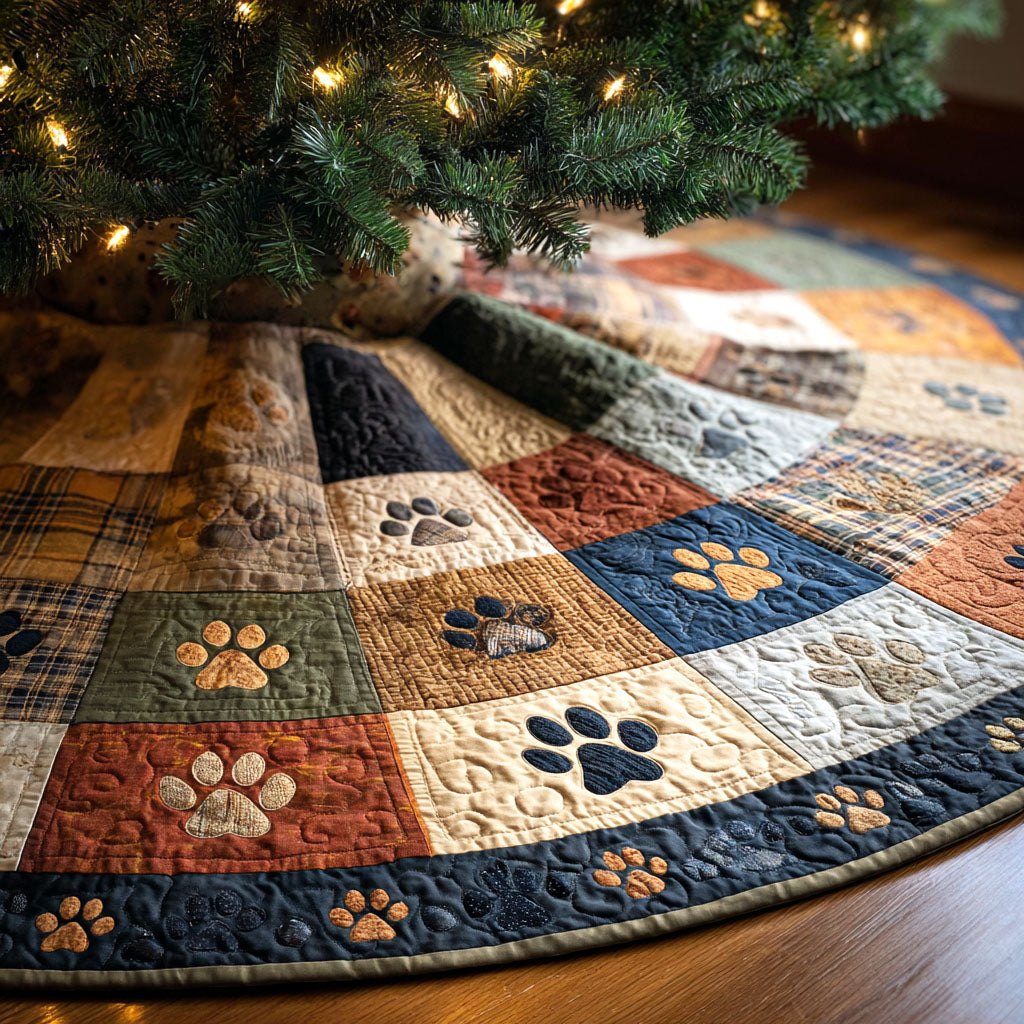Autumn Tracks Christmas Tree Skirt