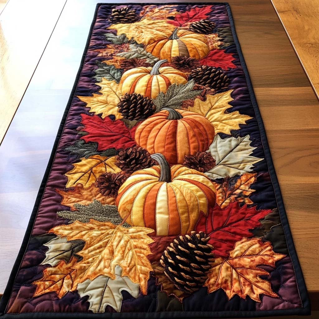 Autumn Treasures Table Runner