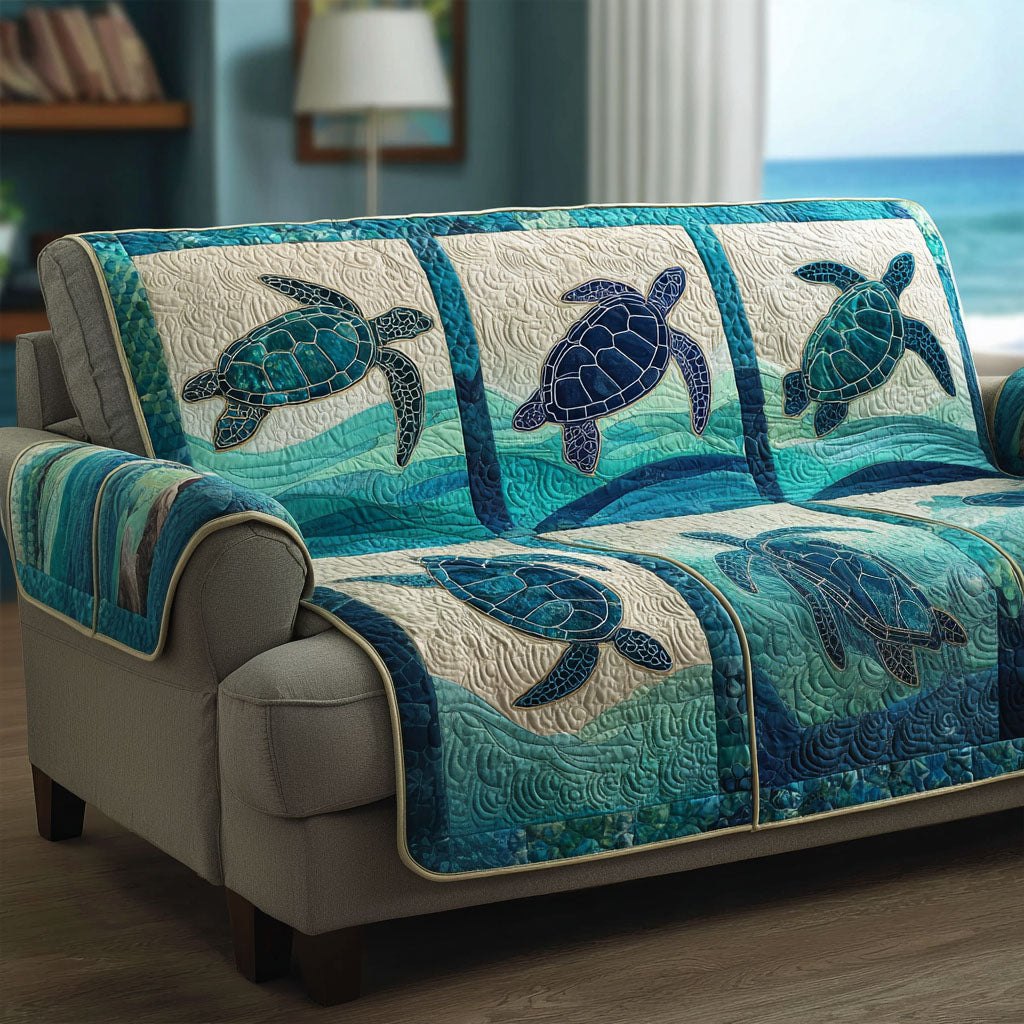 Azure Current Sofa Cover