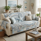 Azure Tide Manor Sofa Cover