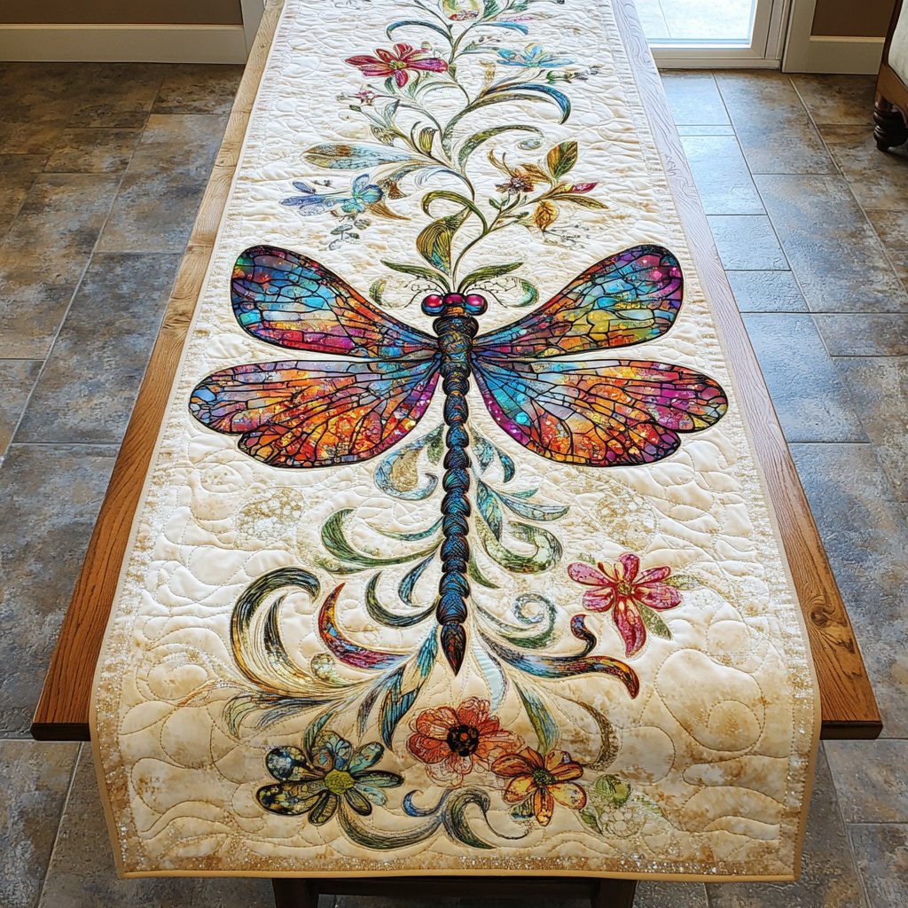 Azure Wings Table Runner