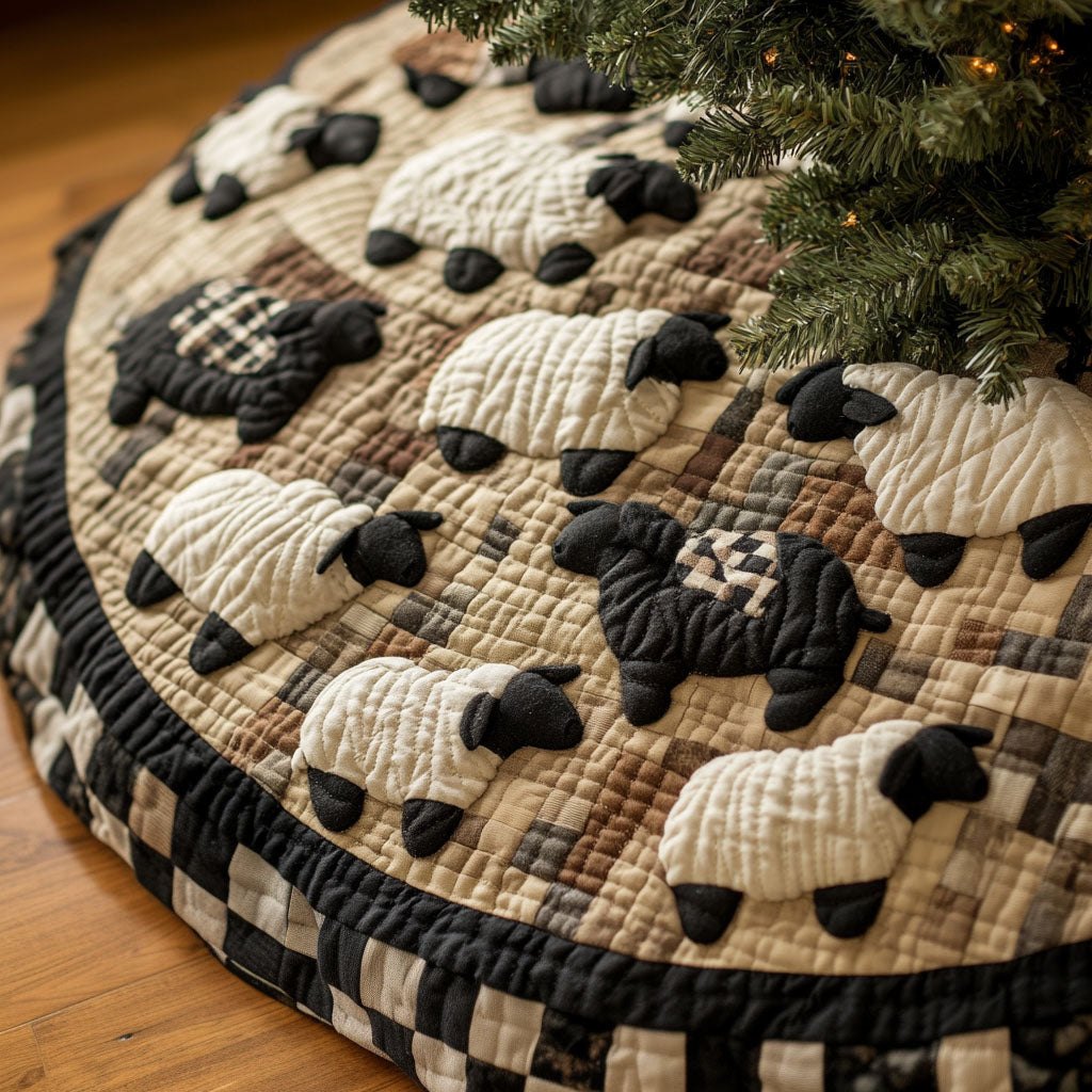 Baa in the Breeze Christmas Tree Skirt