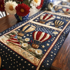 Balloon Fest Americana Table Runner