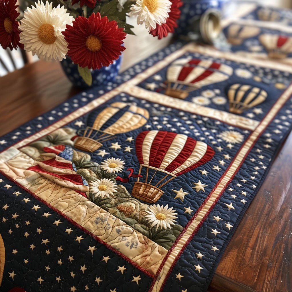 Balloon Fest Americana Table Runner