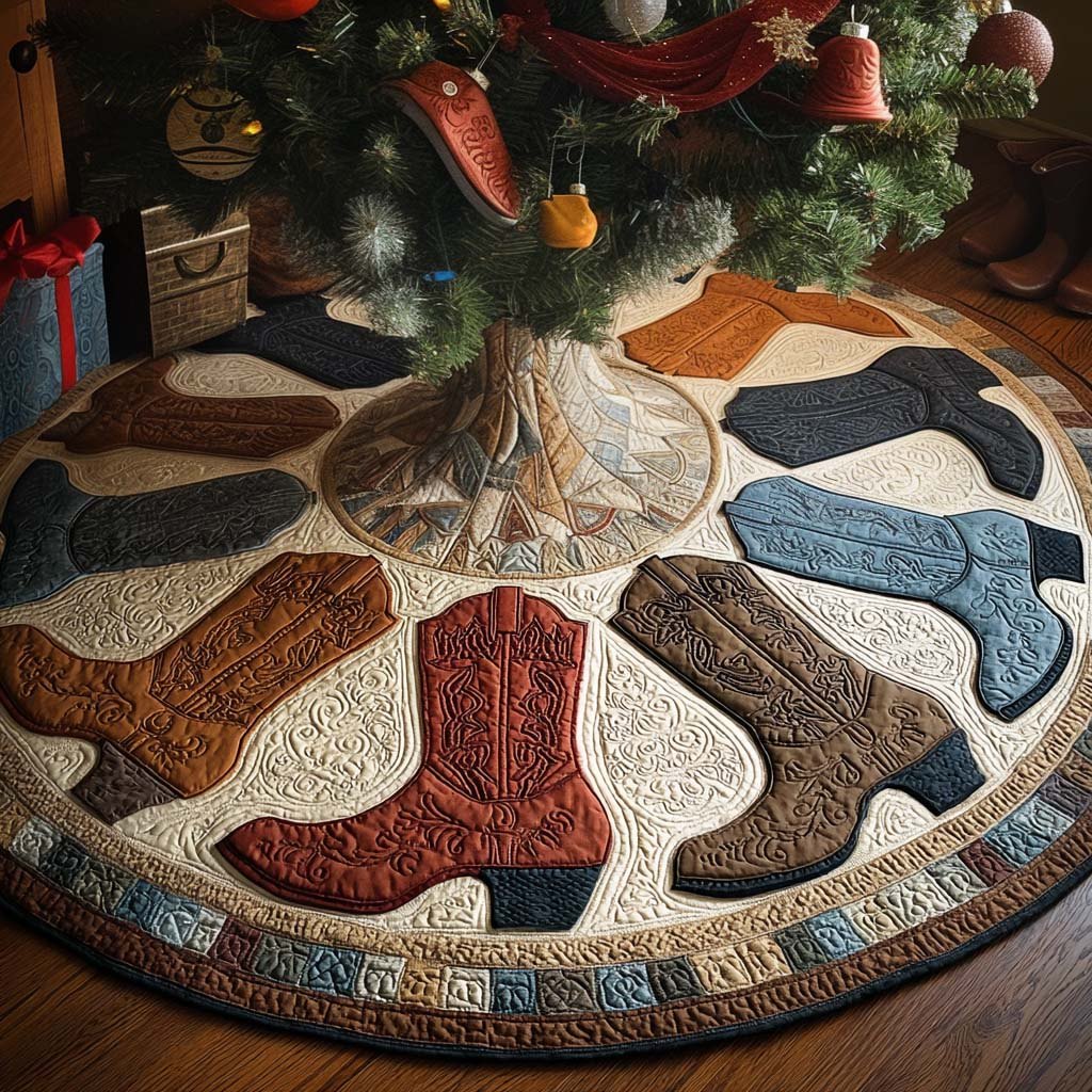 Bandit Boot Christmas Tree Skirt