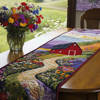 Barn Path with Flowers Table Runner