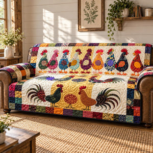 Barnyard Story Sofa Cover - Made to Order
