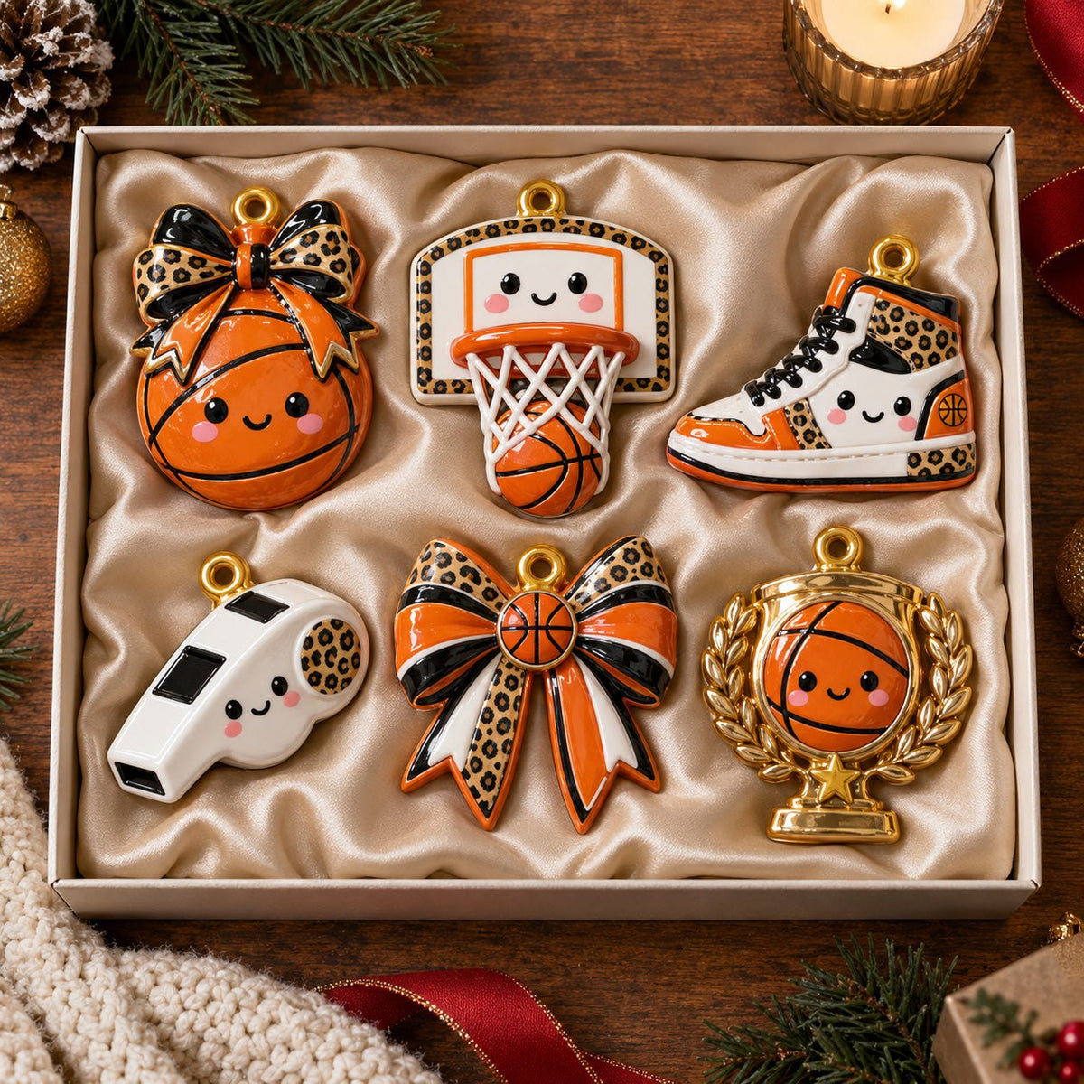Basketball Mom Ornament Gift Set
