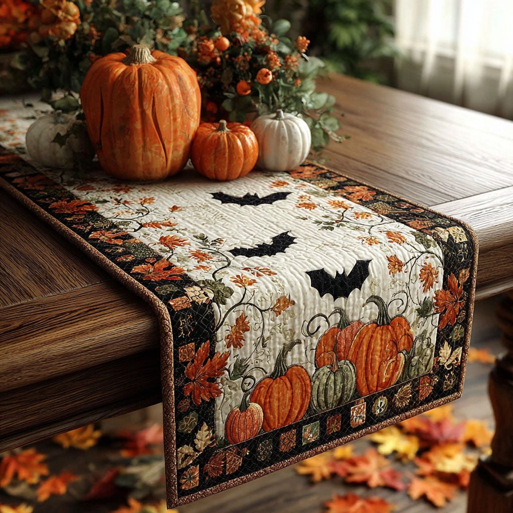 Bats in the Patch Table Runner