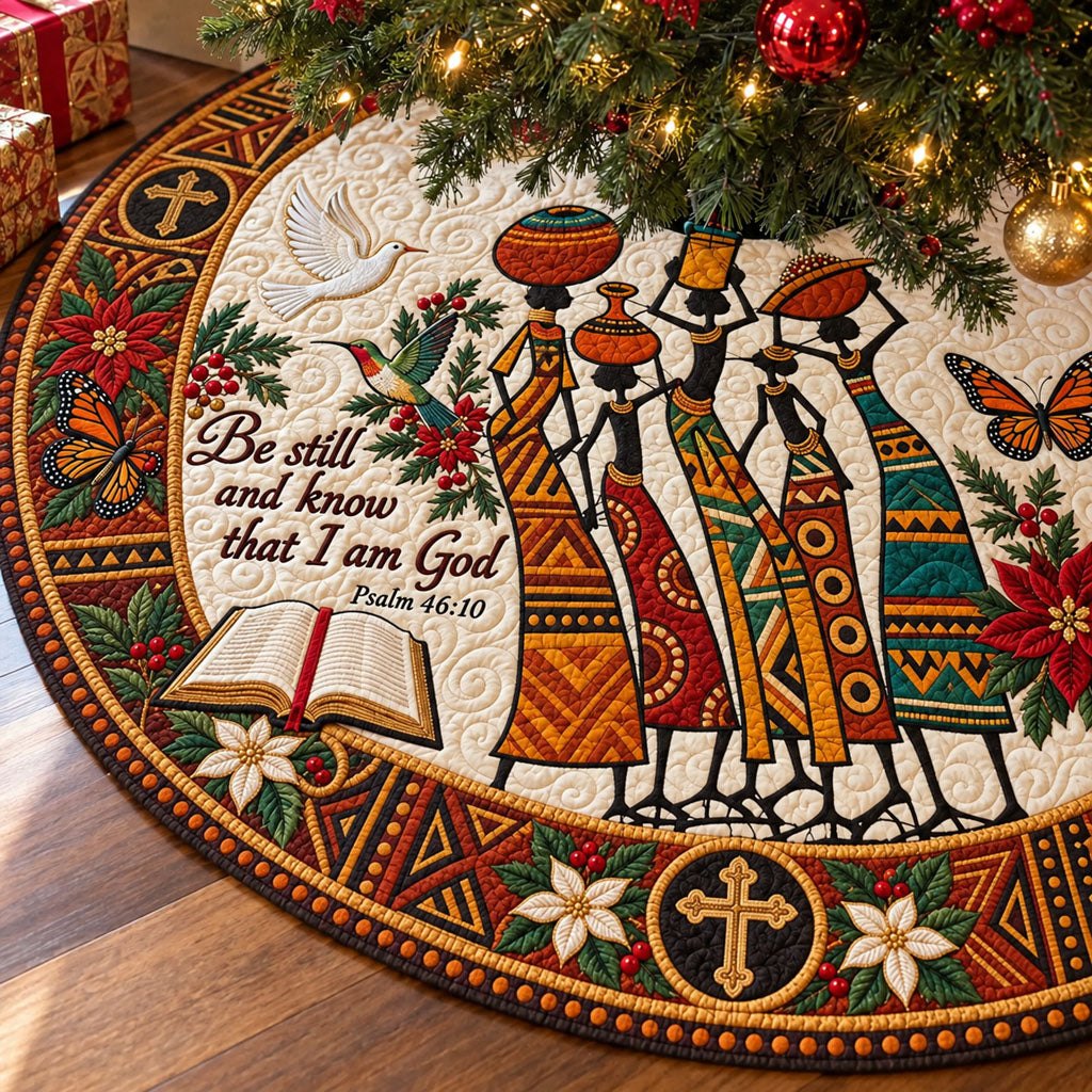 Be Still Heritage Christmas Tree Skirt