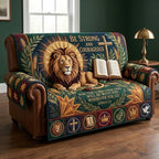Be Strong and Courageous Sofa Cover