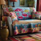 Beach Flamigo Trio Sofa Cover