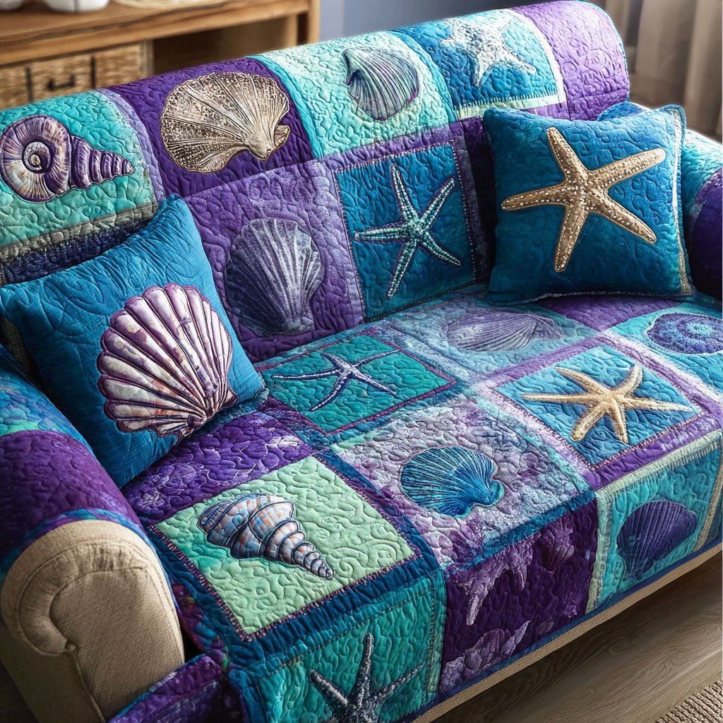 Beach Tones Sofa Cover