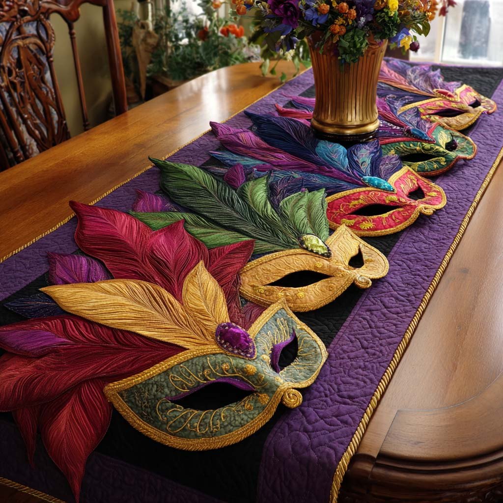 Beaded Carnival Table Runner
