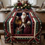 Beaded Santa Gift Table Runner