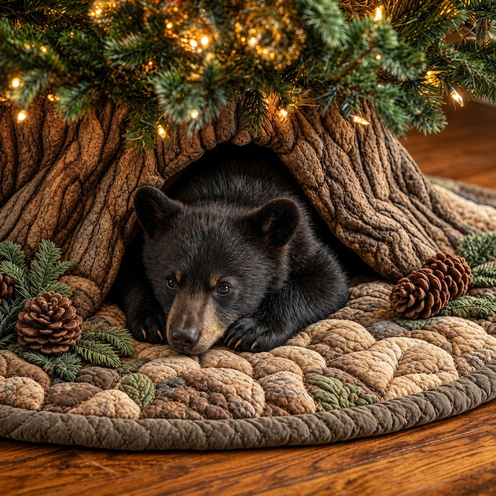 Bear Den Christmas Tree Skirt