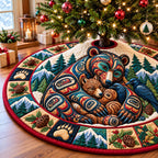 Bear Forest Retreat Christmas Tree Skirt