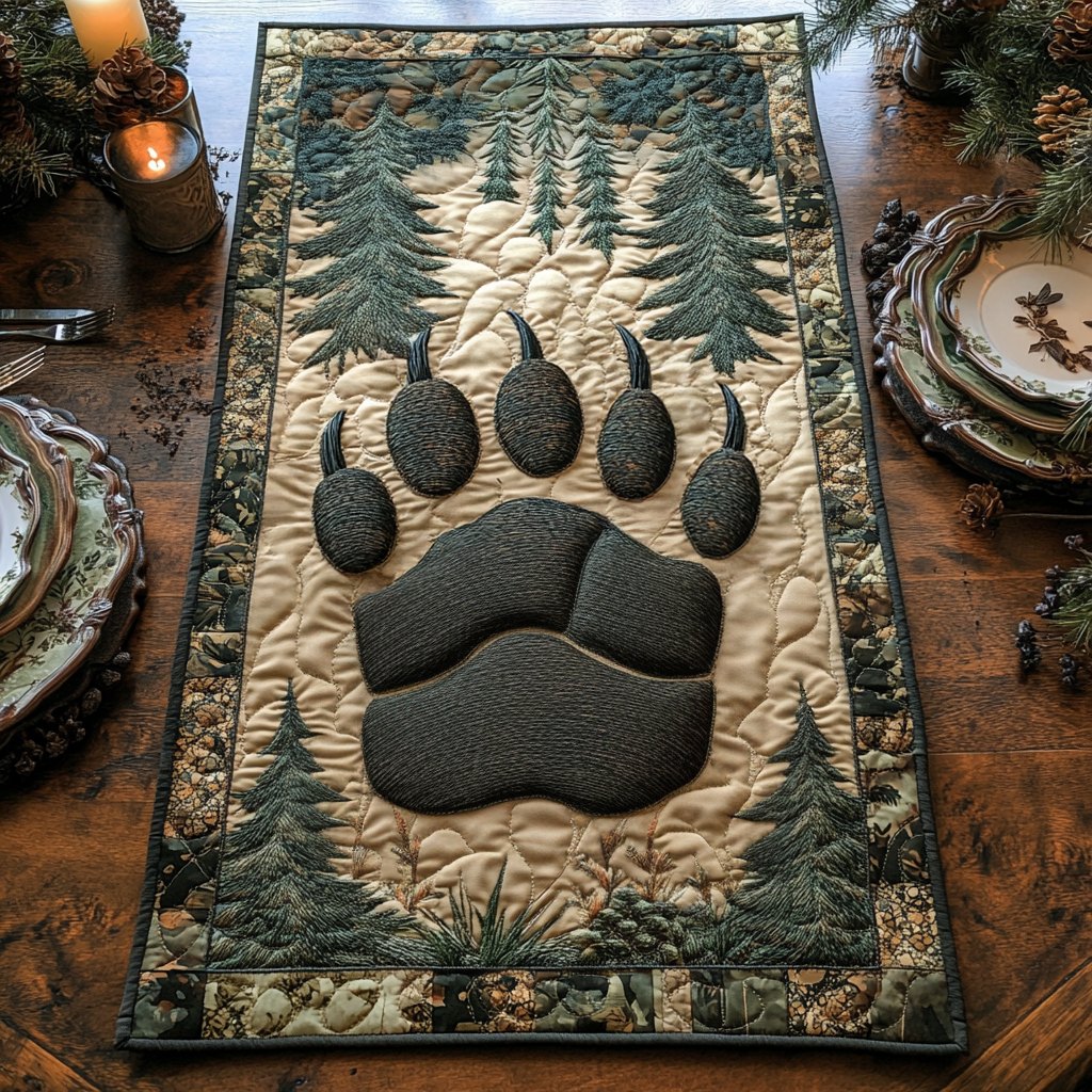 Bear Paw Table Runner