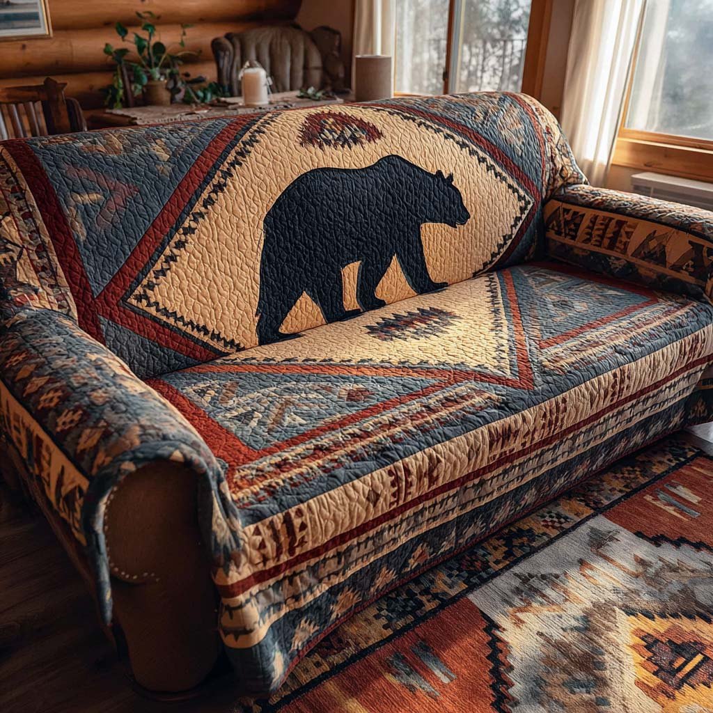 Bear Shield Heritage Sofa Cover