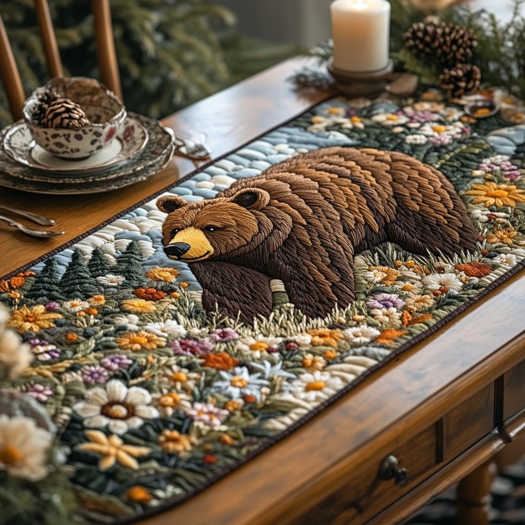 Bear Tracks Table Runner