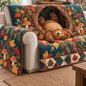 Bear Woodland Hideaway Sofa Cover - Made to Order