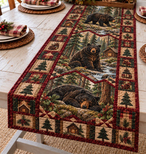 Bear Woodland Table Runner - Made to Order