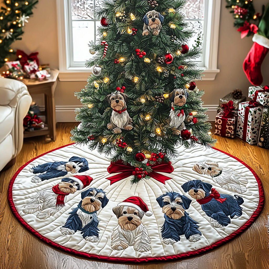 Bearded Christmas Joy Christmas Tree Skirt