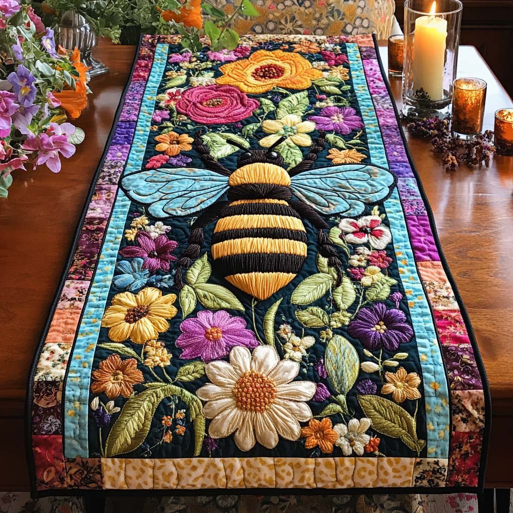 Bee Bloom Table Runner
