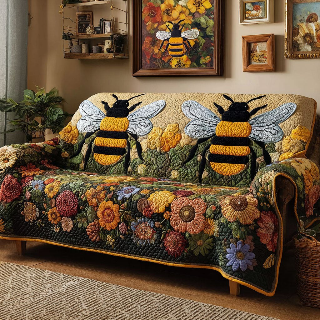 Bee Blossom Sofa Cover