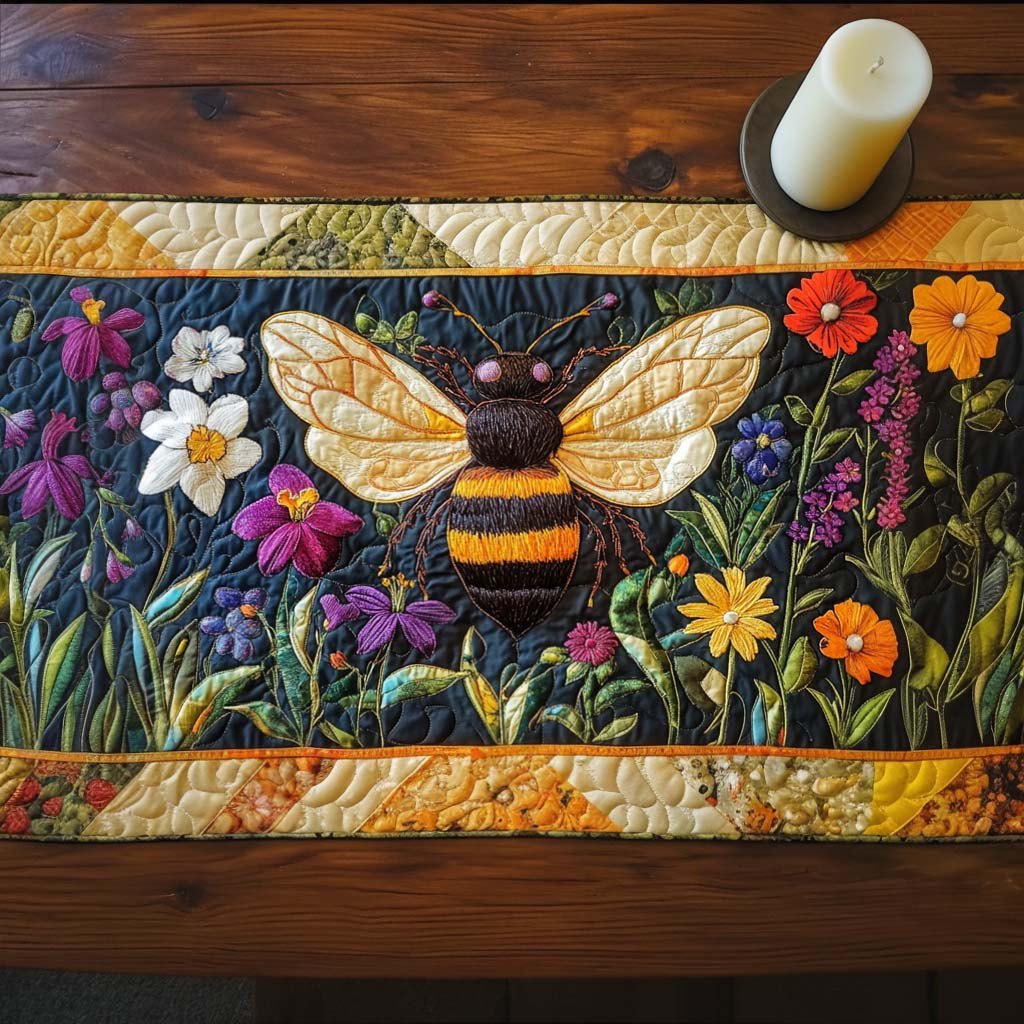 Bee Blossom Table Runner