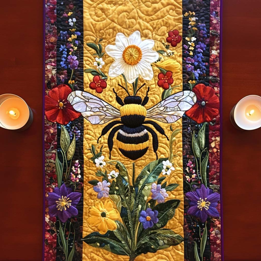 Bee Garden Table Runner
