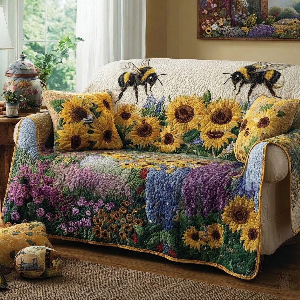 Bee Meadow Sofa Cover