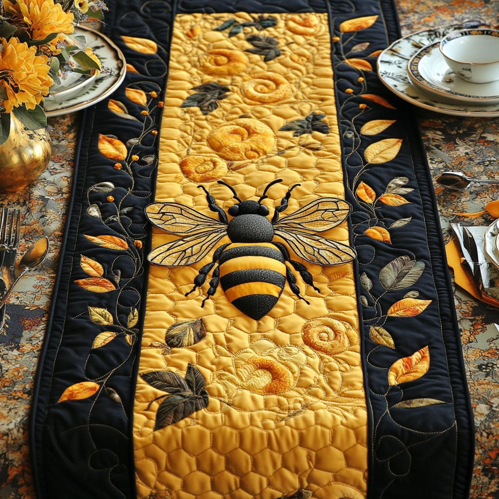 Beehive Elegance Table Runner