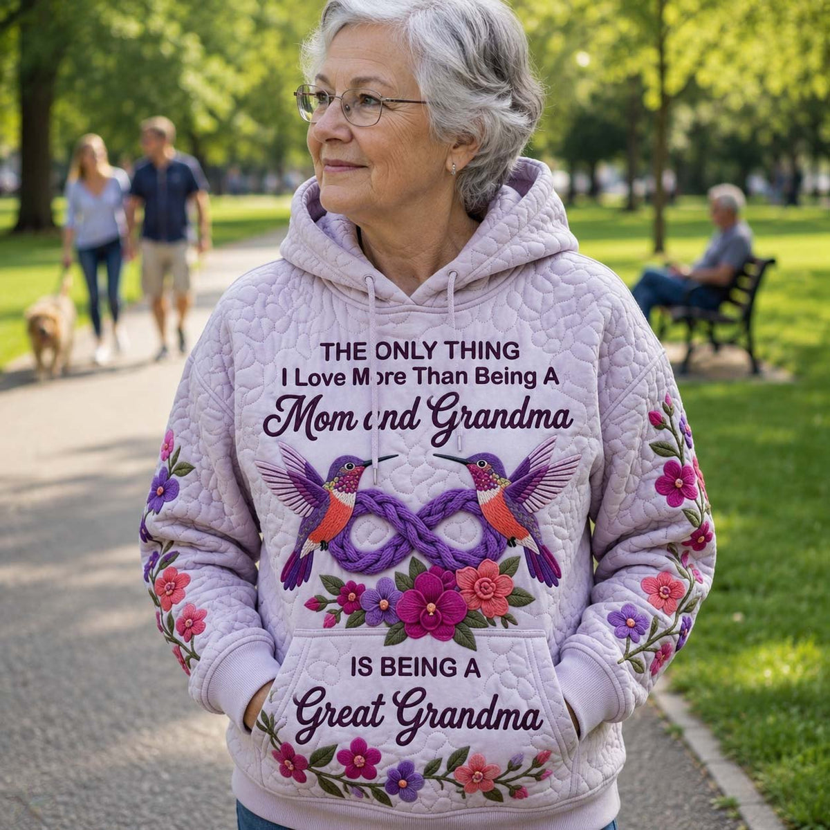 Being Great Grandma hoodie, all-over print