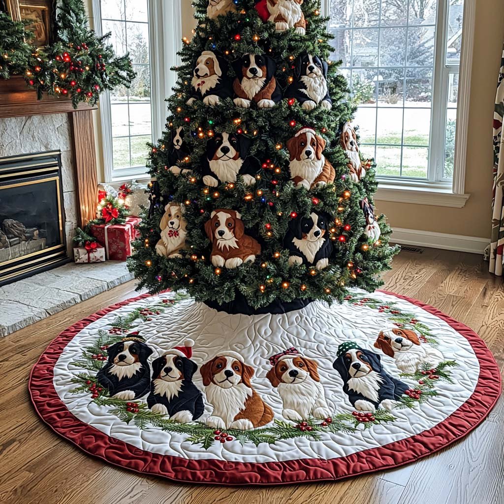 Bernese Blessing Christmas Tree Skirt