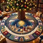 Bethlehem Star Portal Christmas Tree Skirt