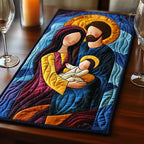 Bold Color Holy Family Portrait Table Runner