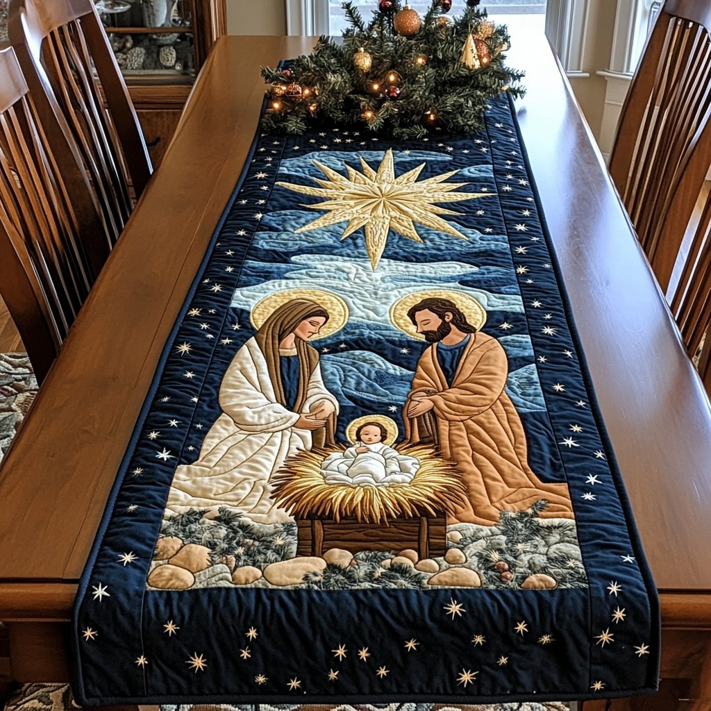 Bethlehem Starry Night Table Runner