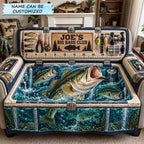 Big Bass Club Fishing Sofa Cover