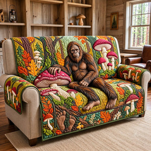 Bigfoot Autumn Mushroom Forest Sofa Cover - Made to Order