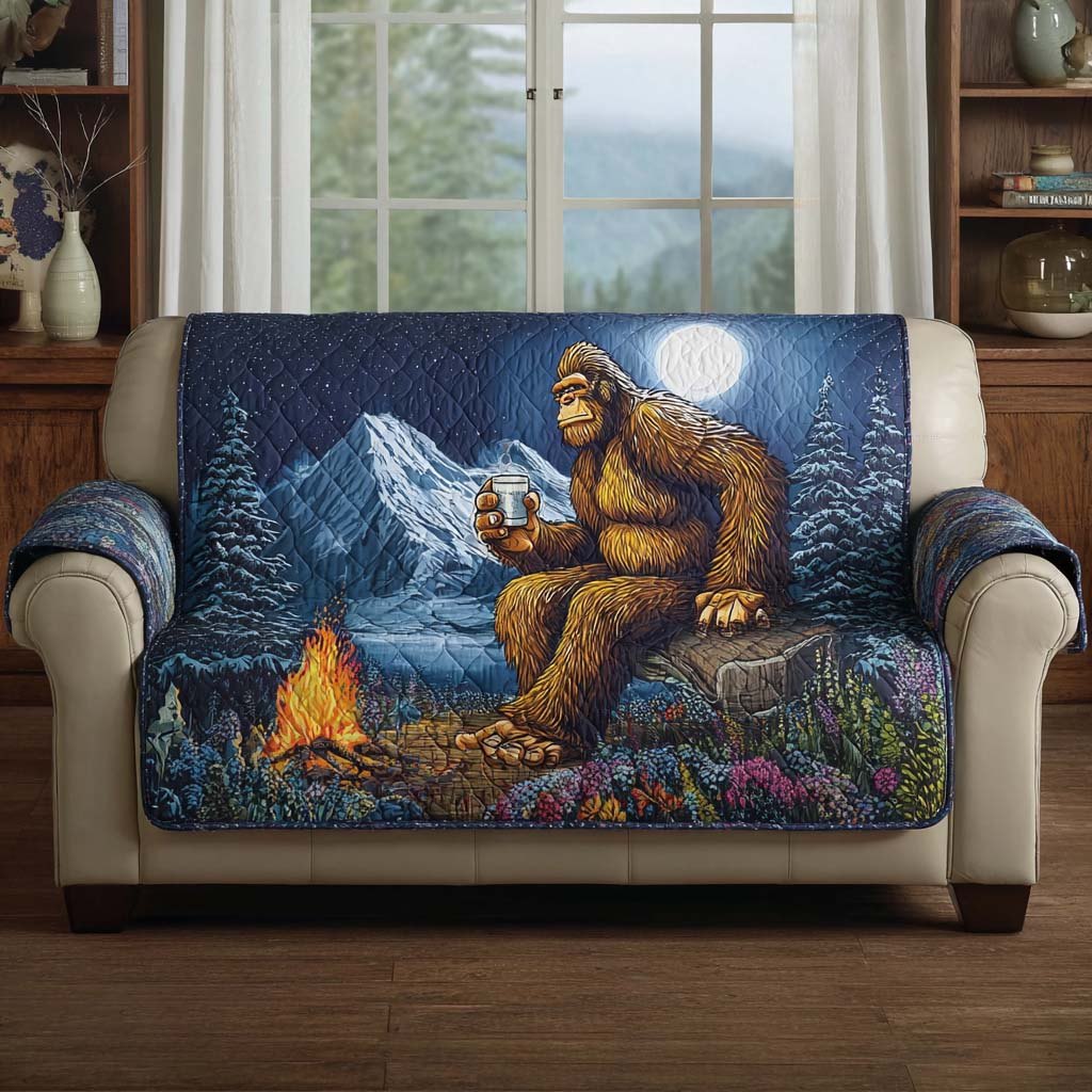 Bigfoot Campfire Chill Sofa Cover