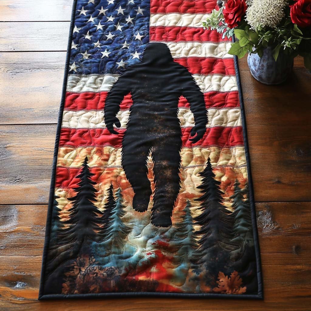 Bigfoot Freedom Walk Table Runner