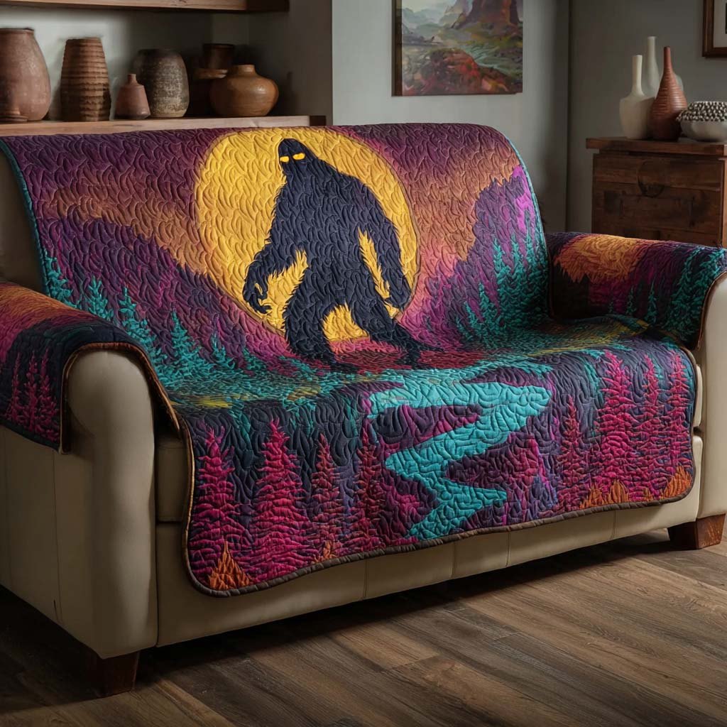 Bigfoot Neon Night Sofa Cover