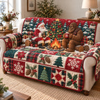 Bigfoot Santa Claus Cheer Sofa Cover