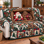 Bigfoot Santa Claus Traditions Sofa Cover